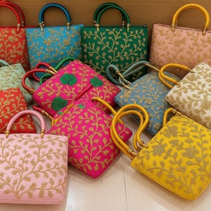 10-100 Pcs Wholesale Lot of Shoulder Tote Bag | Jaipuri Shoulder Bag | Wedding Favor Return Gifts for Guests | Buy on Wholesale price