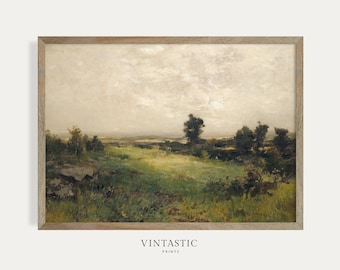 Country Oil Painting | Vintage Landscape Print | Farmhouse PRINTABLE Art Download #81