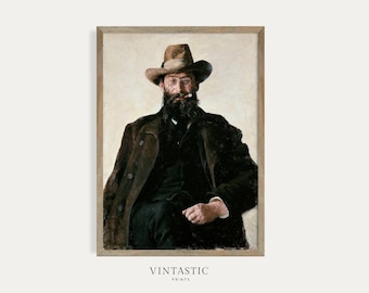 Portrait Oil Painting | Vintage Gentleman Portrait Print | Digital Art PRINTABLE Download #89