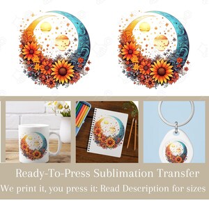 Boho Floral/ Sublimation / Ready to Press Sublimation Transfer/ Sublimation Design/ Sublimation Transfer/ Heat Transfers/RTP transfers