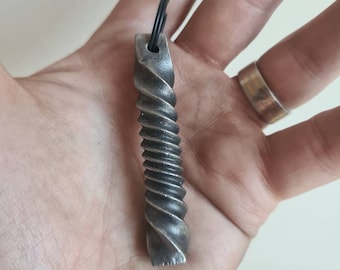 Blacksmith whirlpool twist keyfob keychain twisted steel keyring rope twist keyfob bag charm