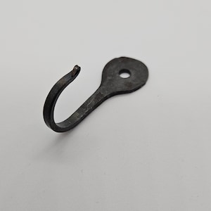 Blacksmith hooks small hooks handmade forged hooks rustic wall mounted hat hooks horseshoe nail hooks
