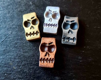 Forged Skull Blacksmith Skull Copper Skull Brass Skull Steel Skull paper weights figurines and knick knacks