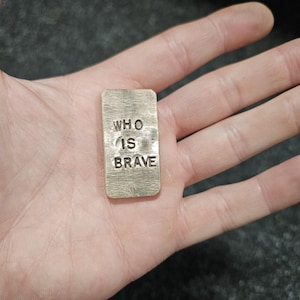 Steel and Copper worry stone. Steel and copper Haptic coin. Worry stone, haptic stone, touch stone. Pocket hug