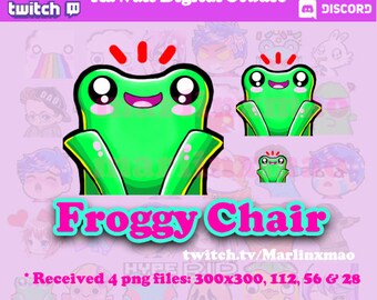 ACN Frog Chair Emotes - Digital Art, Kawaii Art