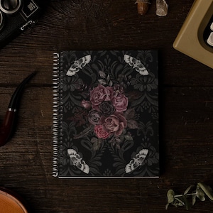 Goth Stationary Witchy Stationary Gothic Aesthetic Stationary Manifestation Journal Goth Journal Witchy Journal Cottagecore Journal