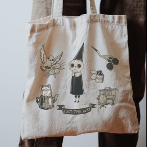 Vintage Halloween Pottsfield Harvest Festival Tote Bag Goblincore Tote Bag Whimsigoth Tote Witchy Tote Bag Dark Academia Tote Goth Tote Bag