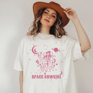 Space Cowgirl Shirt Cowgirl Shirt Rodeo Bachelorette Aesthetic Clothing 90&#39;s graphic Tee Space Cowgirl Outfit Mystical Shirt Trendy Clothes