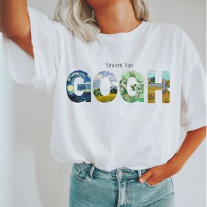Van Gogh Shirt Starry Night Shirt Artist Shirt Trendy Shirts Art Teacher Shirt Renaissance Shirt Classical Art Indie T-shirt Art Clothes