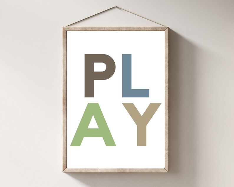 Lets Play Sign, Homeschool Printable, Play Read Sign, Classroom Poster ...