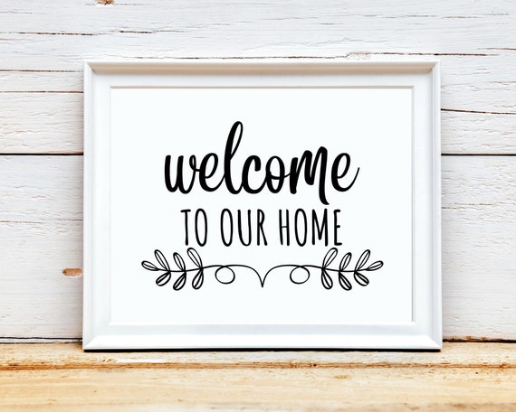 Welcome Home Printable Housewarming Gift Welcome Home Wall Art 