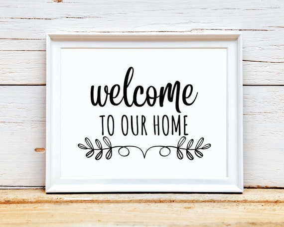 Welcome Home Printable Housewarming Gift Welcome Home Wall Art