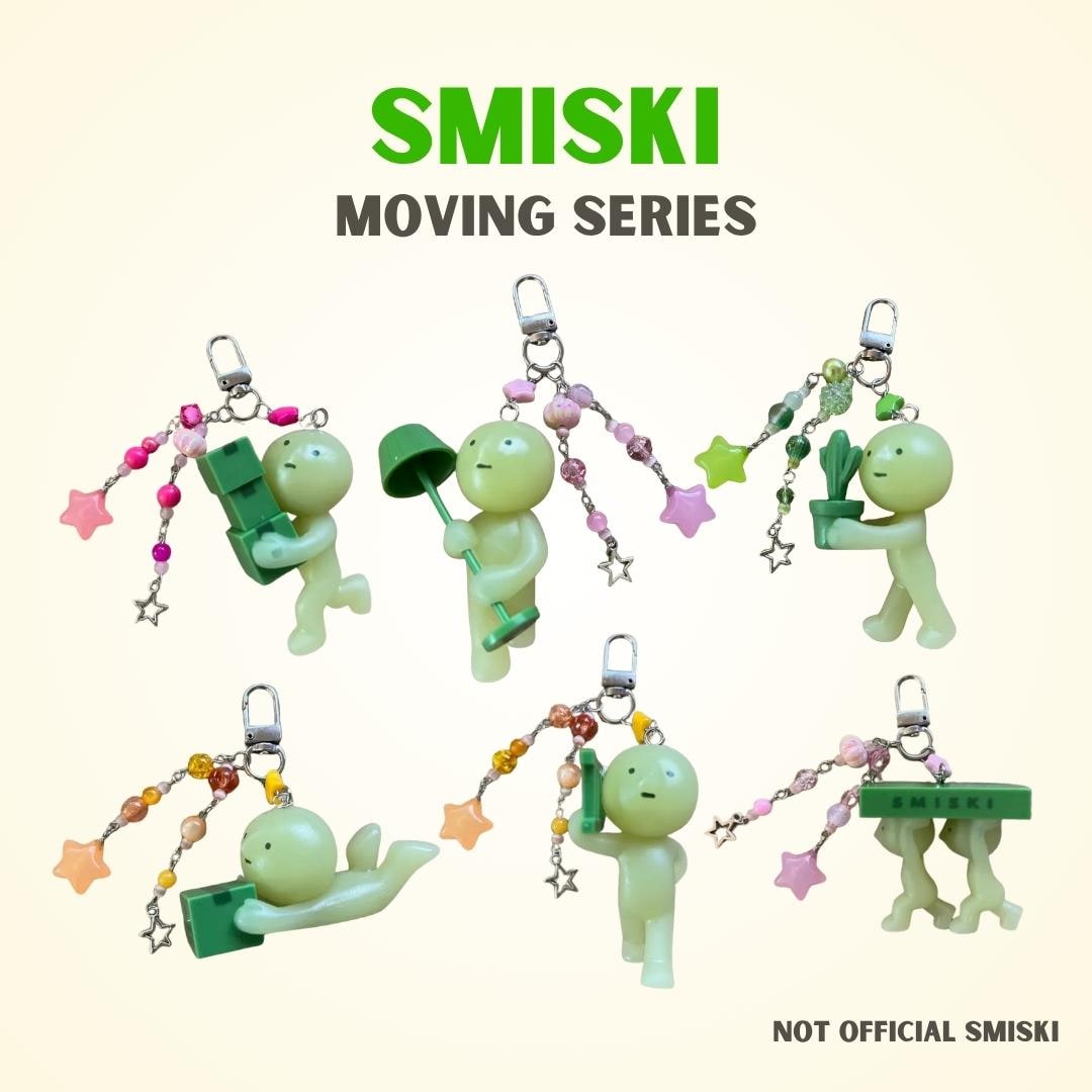 Smiski - Moving Series - Keychain - Bag Charm - Etsy