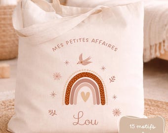 Tote bag personnalisé/sac prénom enfant/ petit sac enfant/ sac bibliothèque/ sac gym/sac crèche ou nounou/ sac affaire de sieste