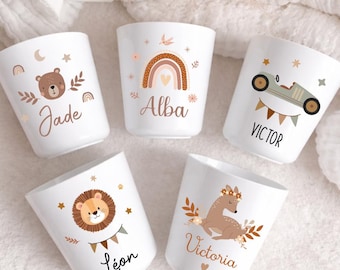 Gobelet enfant personnalisé/verre prénom maternelle/ gobelet maternelle personnalisé