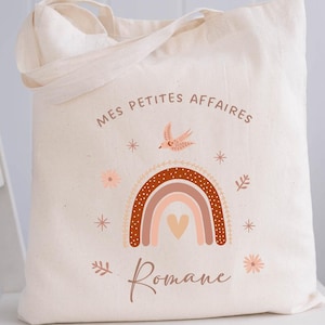 Tote bag personnalisé/sac prénom enfant/ petit sac enfant/ sac bibliothèque/ sac gym/sac crèche ou nounou/ sac affaire de sieste