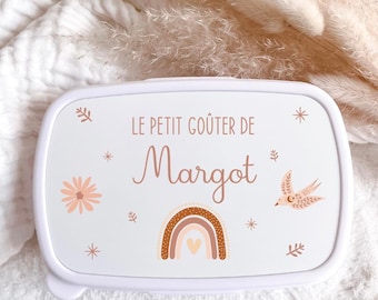 Boîte à goûter personnalisée (rentrée scolaire)