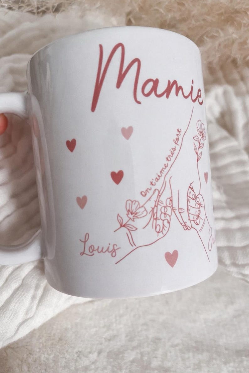 Taza personalizada para mamá / Taza personalizada para abuela / Regalo para el Día de la Madre / Regalo para el Día de la Abuela imagen 5