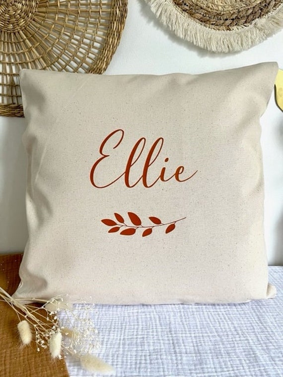 Housse de Coussin en Coton Personnalisable