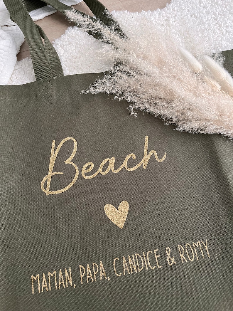 XXL Family Bag beach bag in customizable cotton image 3