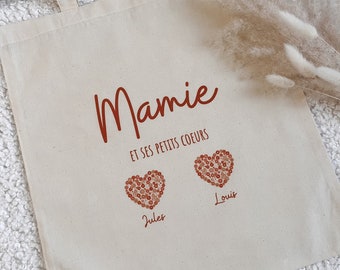 Tote bag Mamie personnalisé, sac personnalisé grand mère (fête des grands-mères)