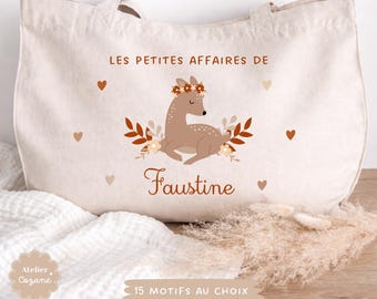 Grand sac personnalisé enfant /sac prénom enfant/  sac enfant maternelle /sac crèche ou nounou/ sac affaire de sieste