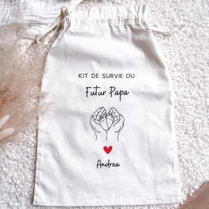 Pochon kit futur Papa cadeau maternité image 1