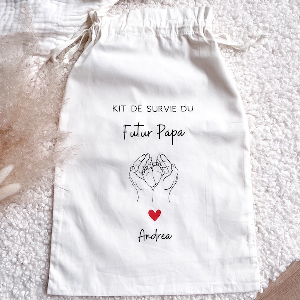 Pochon « kit futur Papa » (cadeau maternité)