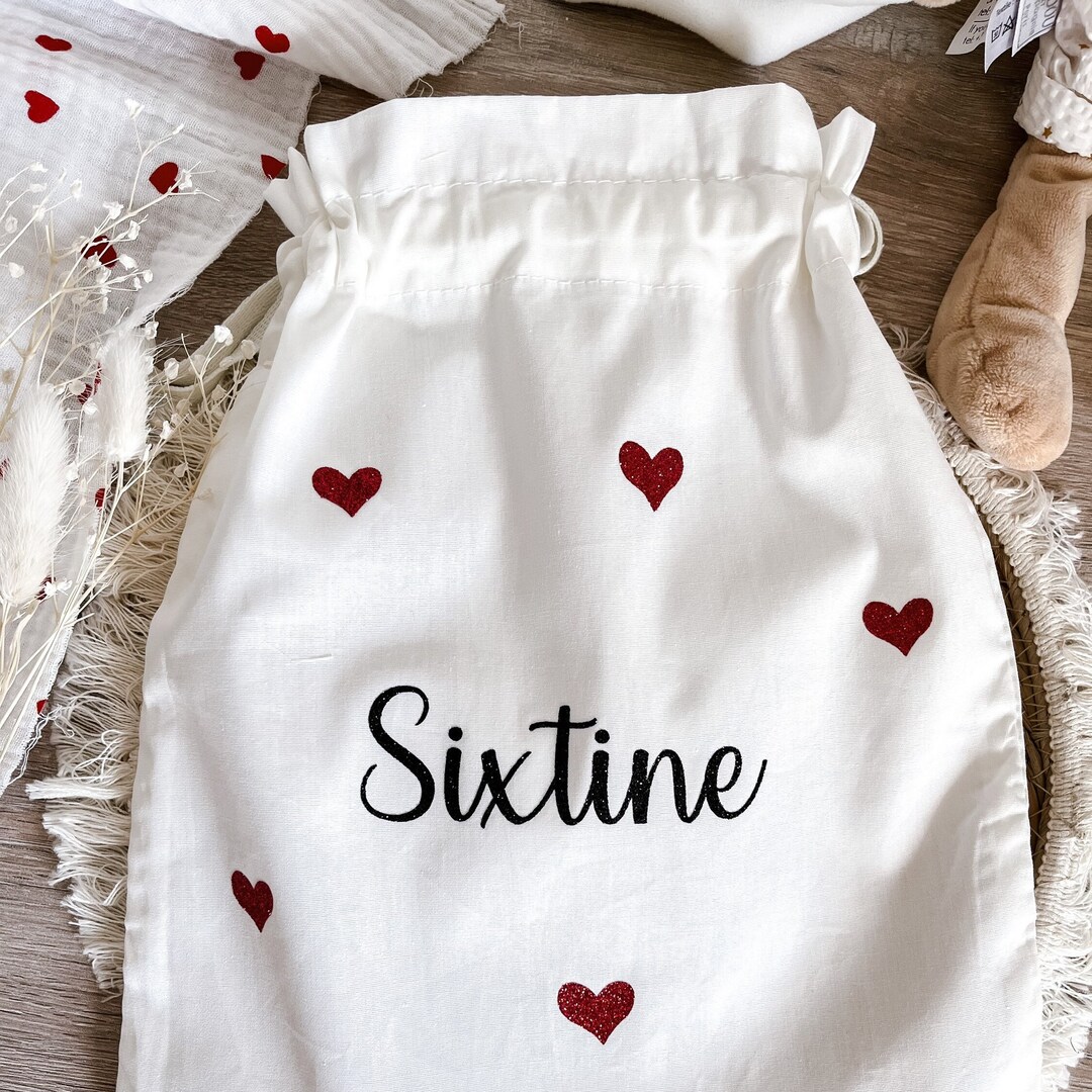 Sac Pochon Crèche Maternelle Lapins Fantaisie – 100% Coton Bio Oeko-Tex, 46x60 Cm, Cordon De Serrage, Made In Italy