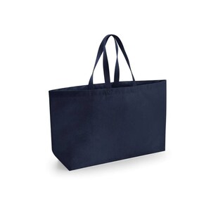 XXL Family Bag beach bag in customizable cotton Bleu marine
