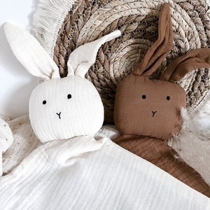 Edredón de conejo en gasa de algodón para personalizar imagen 4