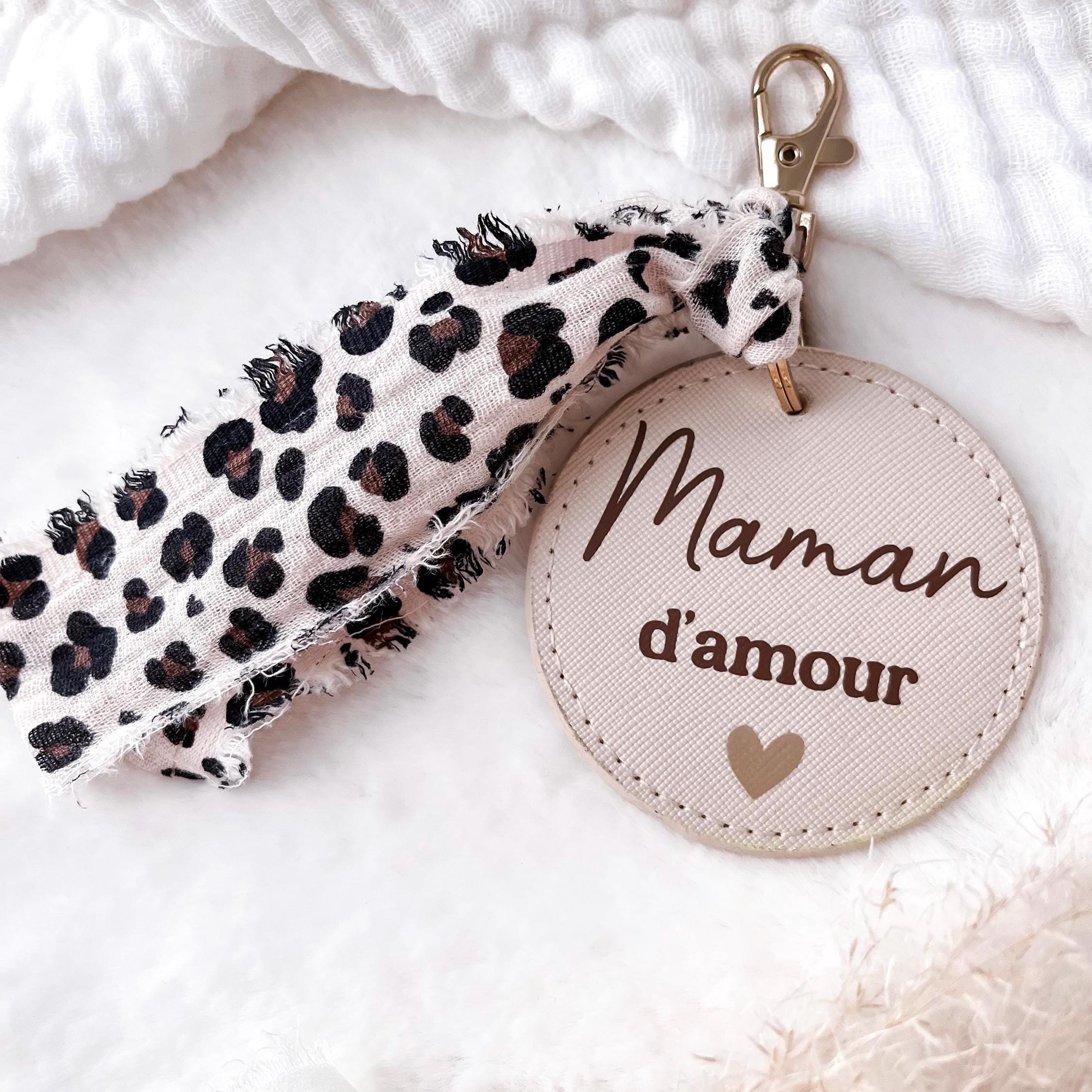 Porte-clés Fait Main Aux Imprimés Animaux (zèbre, Tigre) - Couleur Bleu Et Noir - Création Artisanale US