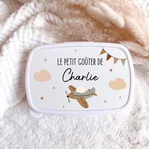 Personalized lunch box (back to school) Avion
