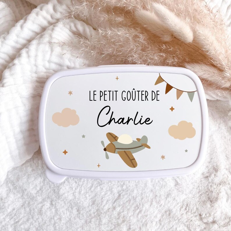 Personalized lunch box (back to school) Avion
