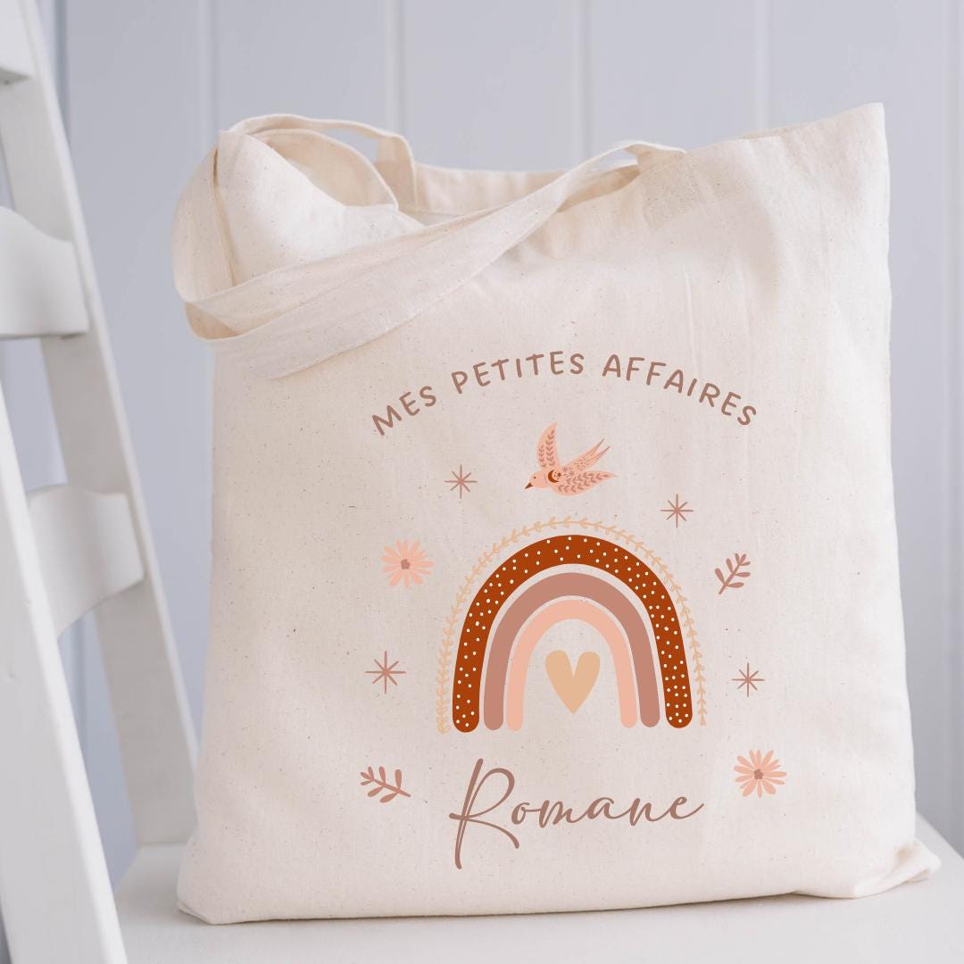 Sac Fourre-Tout En Toile "Nounou Au Grand Cœur" - Cadeau Personnalisé Pour Nounou - Design Français