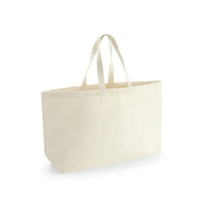 XXL Family Bag beach bag in customizable cotton Beige naturel