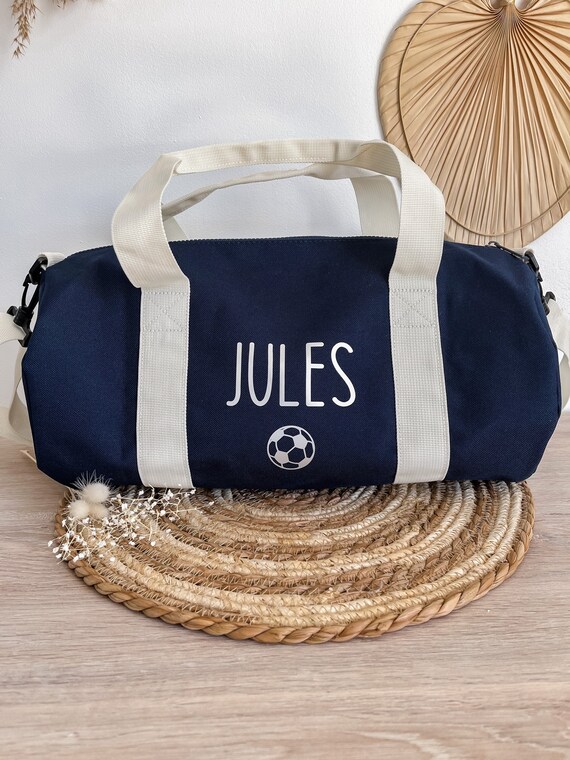 Sac de sport enfant personnalisé bleu marine sac sport, sac foot