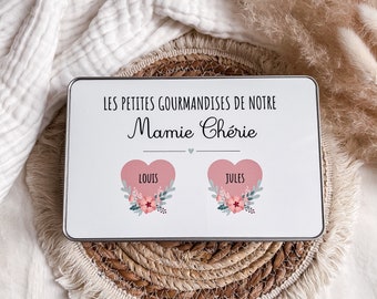 Boîte à gâteaux personnalisée Mamie/ Maman (fêtes des grands-mères/ mères)