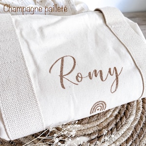 Sac polochon personnalisé écru 100% coton bio bild 6