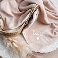 Personalized cotton gauze baby blanket - baby blanket with name - personalized baby gift product logo