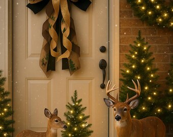 Golden Woodland Elegance Bow