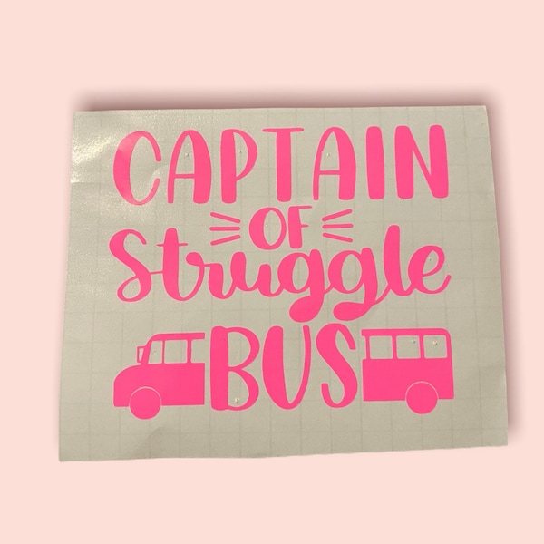 Simple sticker, struggle bus, decal, car decal, wall decal, funny