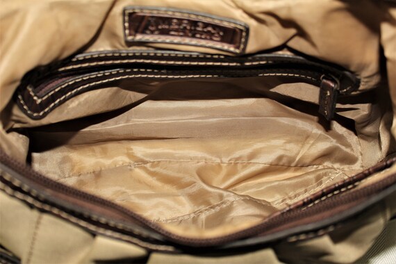American Living Khaki Handbag Purse | Tan and Bro… - image 5