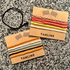 F1 Livery Colour Set of Bracelets. Micro Braids, Tie-on and Handmade Bracelets/Anklets. Formula 1.