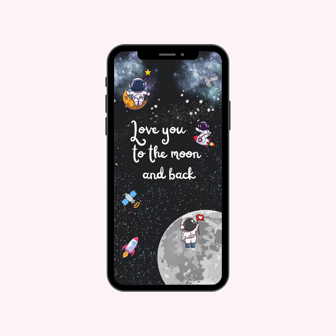 Love You to the Moon and Back Digital Card - Etsy