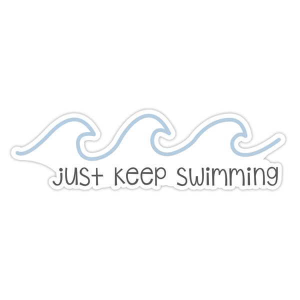 Just Keep Swimming Navy Fob main image 1