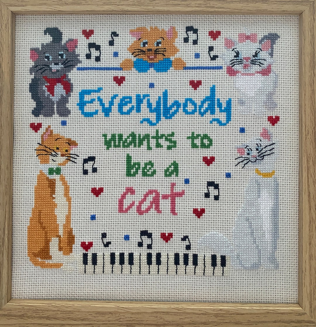 Aristocats - Everybody Wants to Be a Cat Cross Cross Stitch Pattern ...