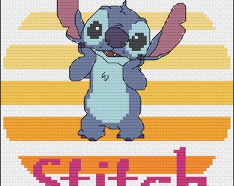 Lilo and Stitch ohana Cross Stitch Pattern - Etsy