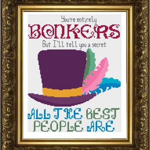 Mad Hatter Quote Instant PDF Download