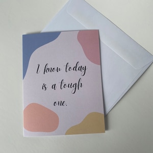 Carte d'encouragement - soutien en cas de deuil - condoléances - carte de condoléances - cadeau de condoléances - carte de voeux - carte de deuil - perte et souvenir